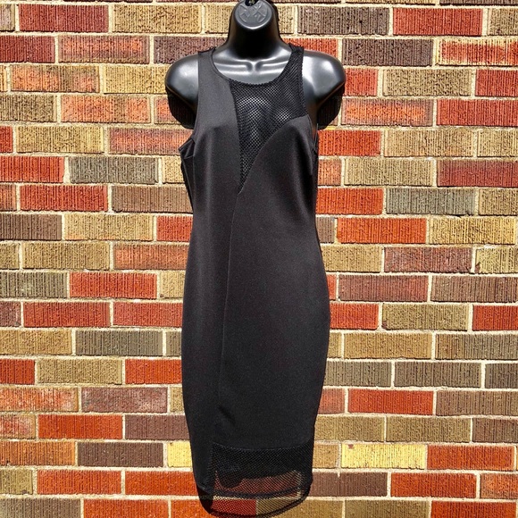 Charlotte Russe Dresses & Skirts - Charlotte Russe Medium black mesh panel bodycon
